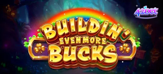 Cena vibrante do jogo de slot Buildin’ Even More Bucks com personagens animados e elementos de tesouro.